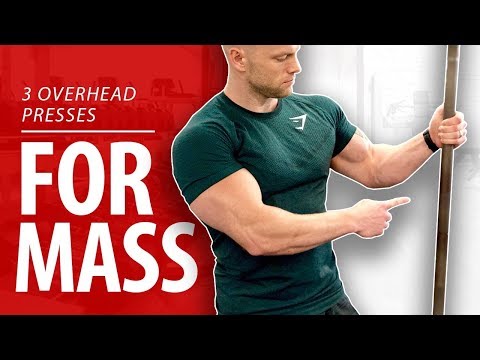 Top 3 Barbell Overhead Presses - SHOULDER MASS!
