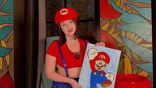 Suzy Joy Mario Canvas Art Creation