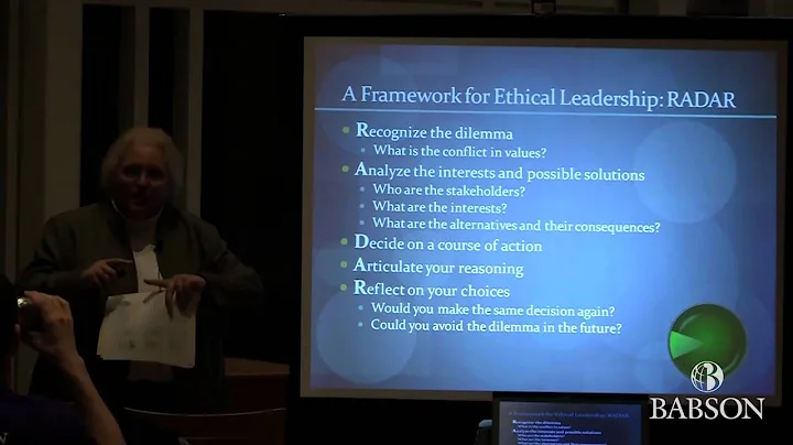 Leadership and Ethics Lecture Series: Carolyn Hotc...