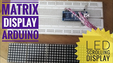 32x8 Led matrix scrolling using Arduino