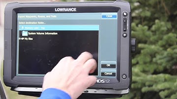 Lowrance How-To: Exporting Waypoints