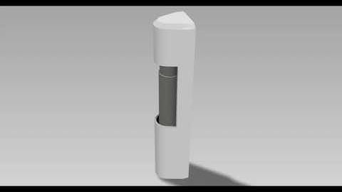 Hinge Cover (Autodesk Inventor Studio - CAD Rendering)