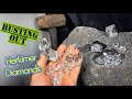 Herkimer Diamond Crystal Mining in New York | Busting Quartz out of rocks!