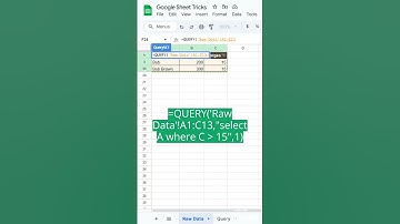 how to use query in google sheet trick 4 #googlesheets #exceltips