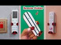 How To Make A Wall Remote Holder At Home | Universal AC &amp; TV Remote Holder DIY | DIY Remote Holder