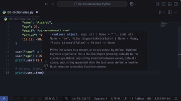 [S2/L06] FastAPI: Crea APIs eficientes con Python - Diccionarios
