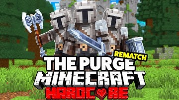 100 Players Simulate a MEDIEVAL PURGE in Minecraft... REMATCH