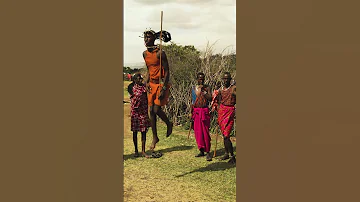 Maasai Warrior Extreme High Jumping Dance Contest 