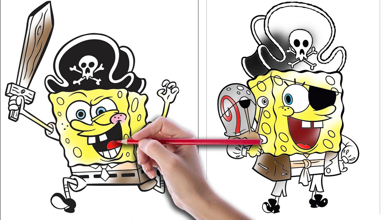 Download 112+ Spongebob Pirate Coloring Pages PNG PDF File