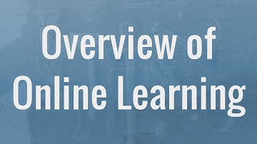 Overview of Online Learning Resources