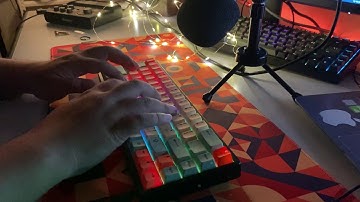 Glorious Panda on Keychron K6 (Typing Test)