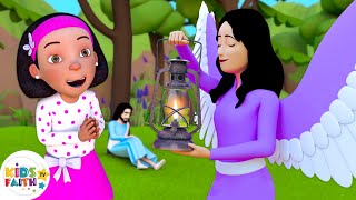 Give me Oil in My Lamp | Bible Songs for Children | Kids Faith TV Resimi