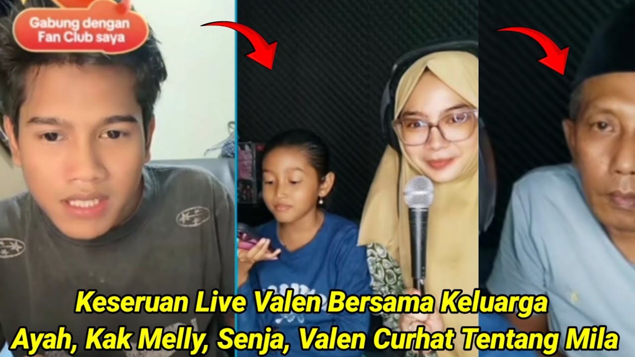 Keseruan Live Valen Bersama Keluarga Ayah, Kak Melly, Senja Valen Curhat Tentang Hubungannya !