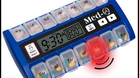 MED-q is an AMAZING new pill dispenser with alarm: Setting the alrams