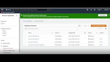 Part 1 AWS Sagemaker Notebook Instance Creation
