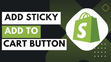 How To Add Sticky Add To Cart Button On Shopify !