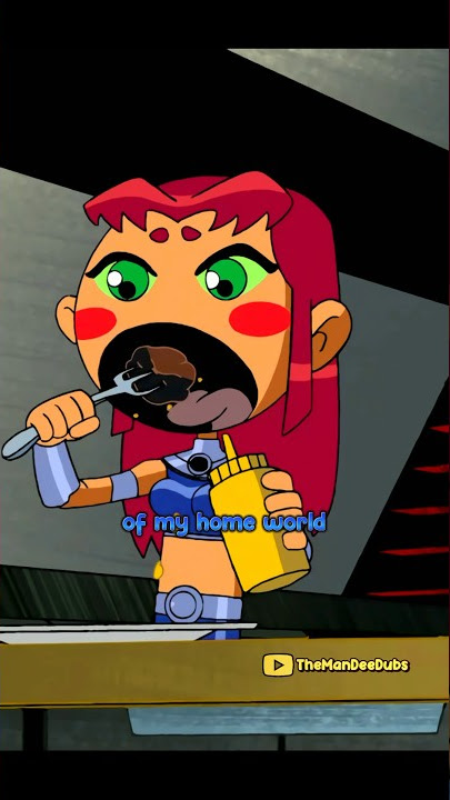 StarFire Has a WEIRD DIET | #youtubeshorts #shorts #teentitansgo #starfire #robin #batman #dccomics