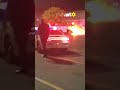 CAR BURNS UP AT WALMART