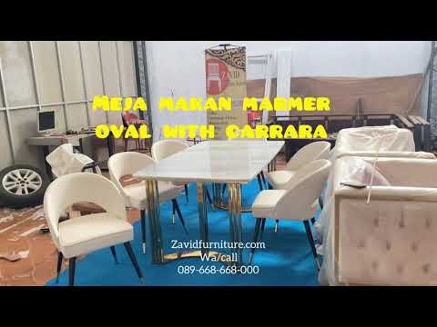 Video: Meja makan Italia bergaya modern