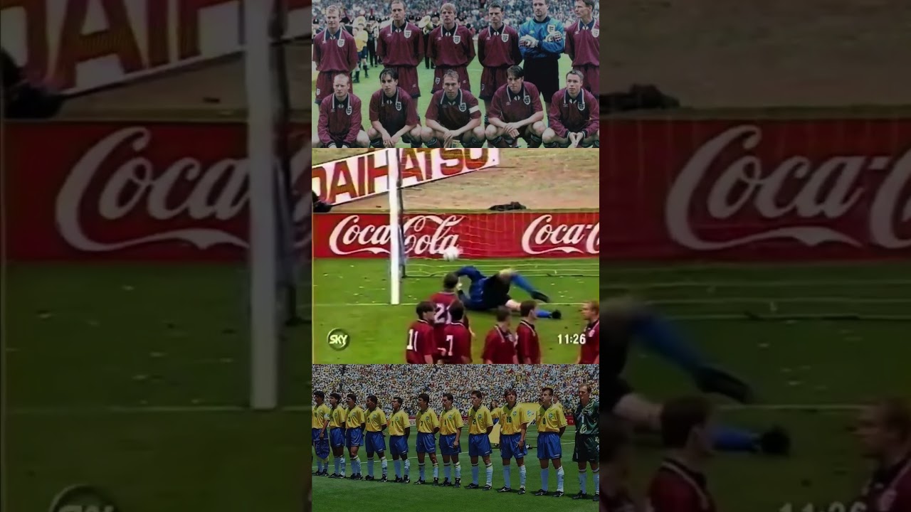 England vs Brazil 1995 😳 | Umbro Cup Wembley Clash (Ronaldo's