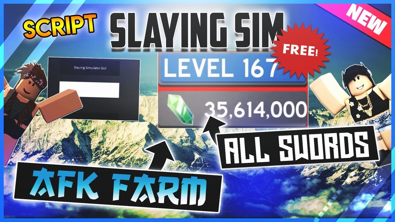 New Roblox Script Slaying Simulator Unlimited Money Inf Level