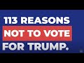 113 Reasons REPUBLICANS Aren't Voting for Trump in 2020