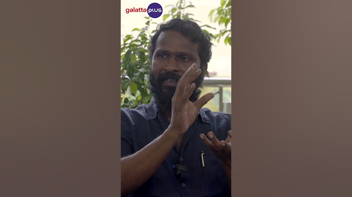"When you are talking about one film that cannot change anyhthing" #vetrimaaran #baradwajrangan