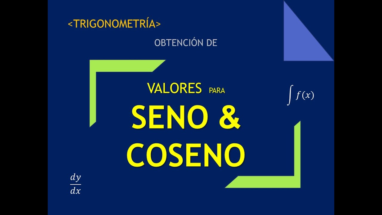 Como Calcular Senos Y Cosenos Sin Calculadora