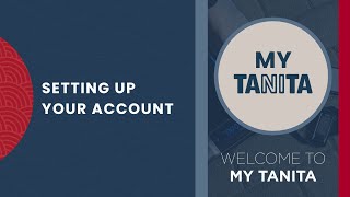 Setting up your TANITA account screenshot 1