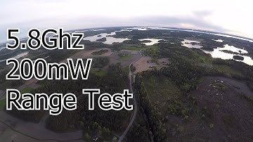 Skyzone 5.8Ghz 200mW Range Test [TBS Discovery]