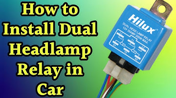How to install dual headlamp relay