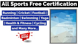 Sports and Games Free Certification | Free Certificate | Cricket | Football | Badminton | Running screenshot 4