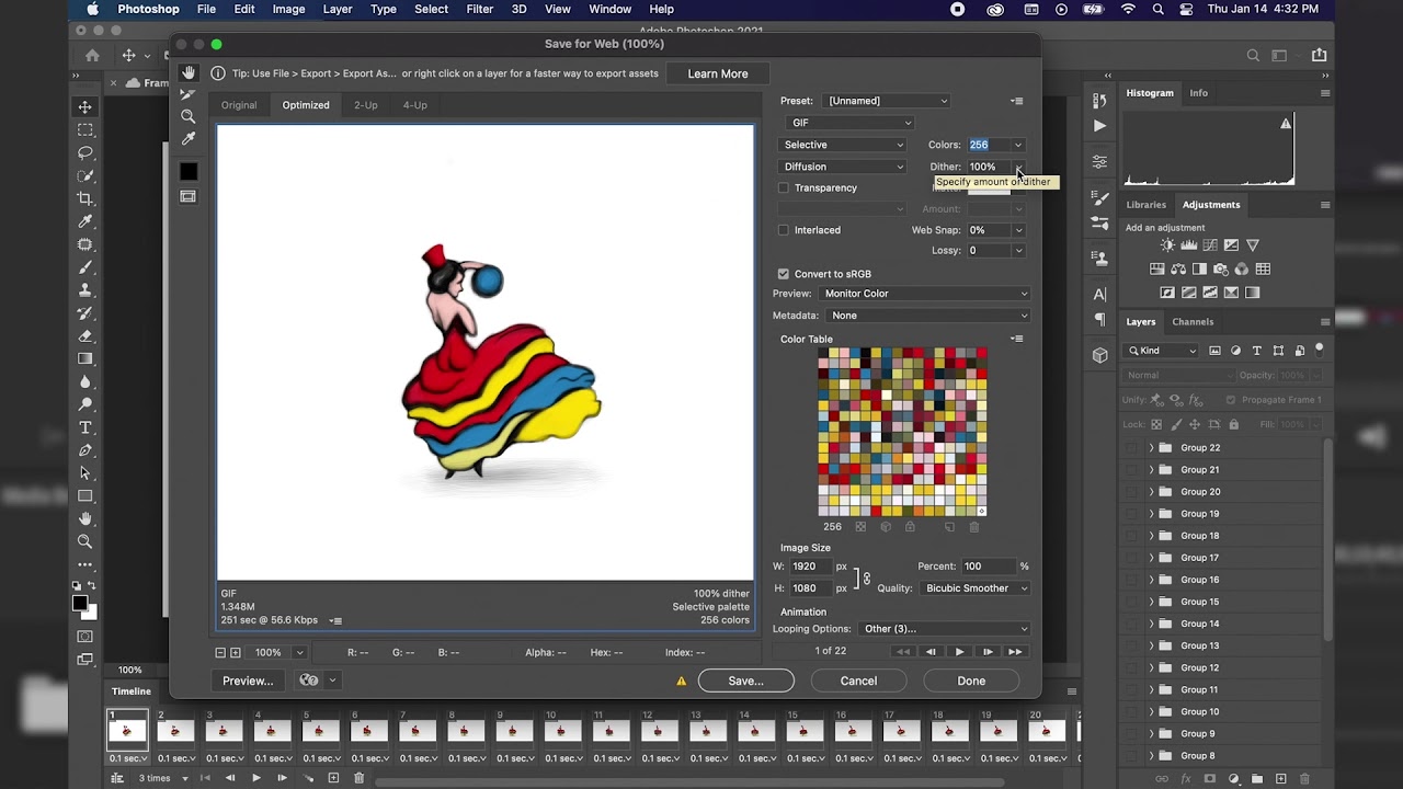 How to Make a GIF in Photoshop and Export It for Sharing