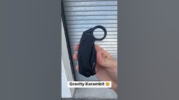Karambit Gravity Knife: Reate EXO-K 💯🤯 #edc #knife #shorts