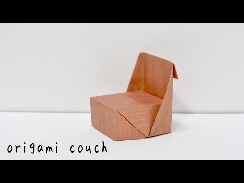 おしゃれ折り紙 ソファー の折り方 How To Make An Origami Couch Youtube