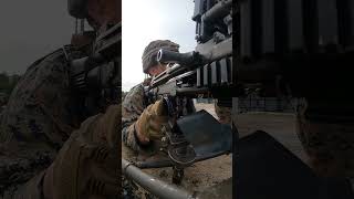 Marines Unleash M240B Power  #military #army #navy #shorts