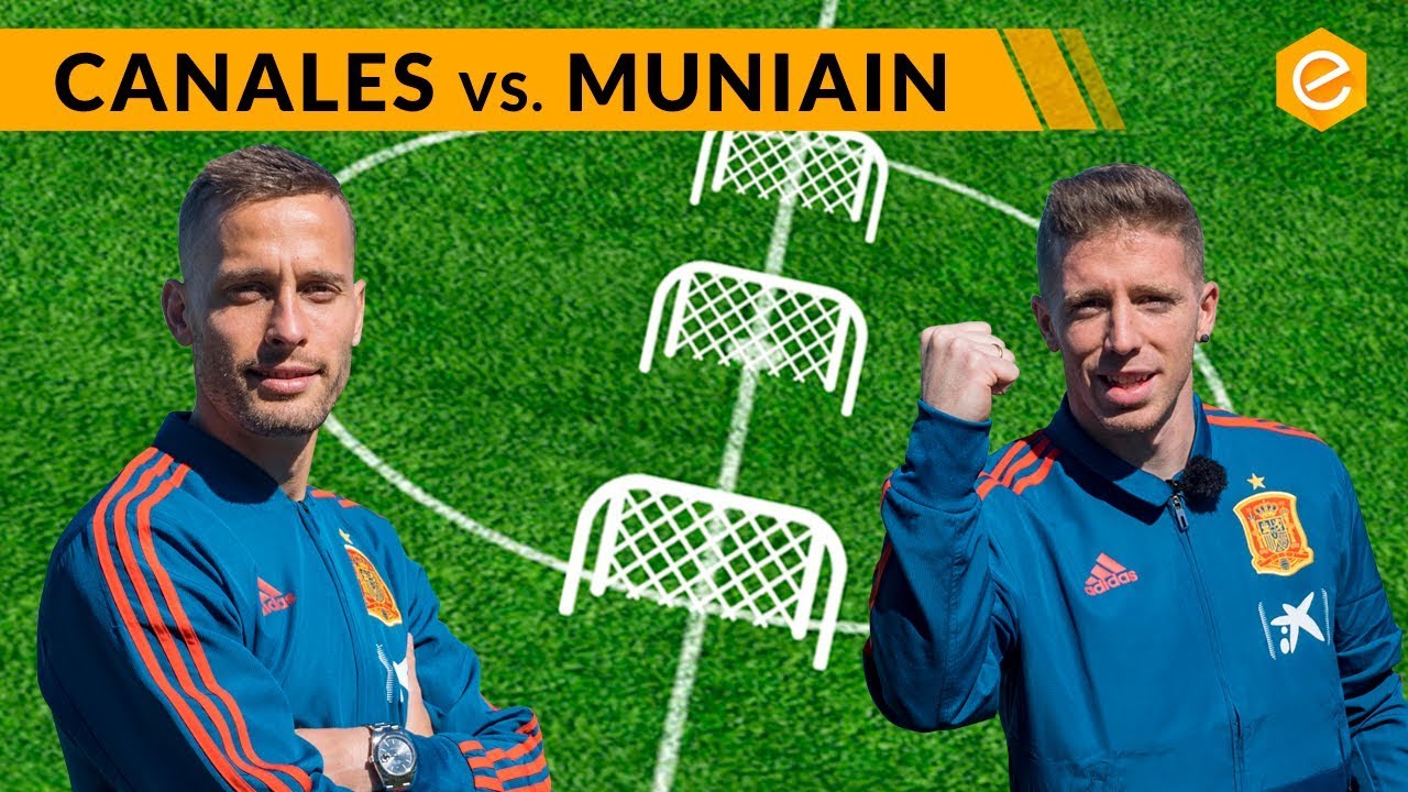 Canales y Muniain se atreven con el reto de puntería adidas YouTube