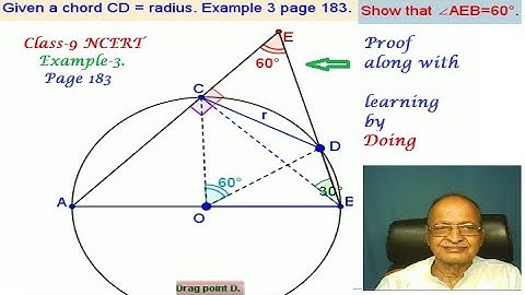 Class 9, Chap 10,  Example 3 page 183