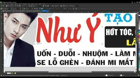 bảng hiệu trên coreldraw: hớt tóc nam nữ Như Ý #coreldraw #thietkebanghieu