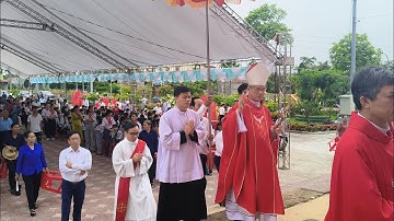 Rước Đoàn Lễ Nghi Thánh Lễ Ban Bí Tích Thêm Sức Tại Đền Thánh Ninh Cường _GP Bùi Chu 12/07/2025