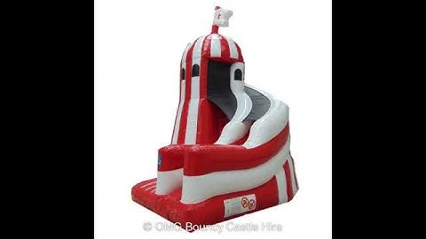 18ft x 19ft Helter Skelter Giant Inflatable Slide