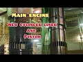 main engine new cylinder liner ang piston renewed... #marineengineerworksvlog