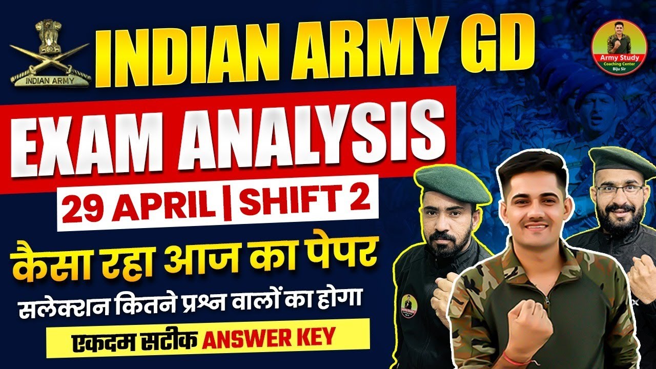 Army GD Today Analysis 2024  29 April Second Shift Army Gd paper 2024  Army GD Orignial Paper 2024