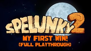 Spelunky 2 - MY FIRST WIN! [Highlighted Run, Full Playthrough + Ending] (no commentary) screenshot 1