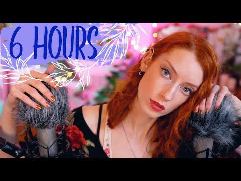 ASMR 6 HOURS+ | Time To Sleep Now 💤 Whispers & Slow Fluffy Mic Brushing