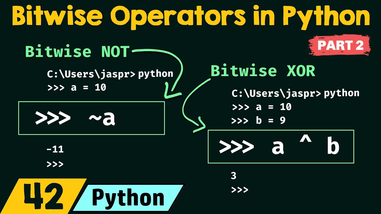 Bitwise Operators In Python Part 2 YouTube Bitwise Operators In Python Part 2 YouTube