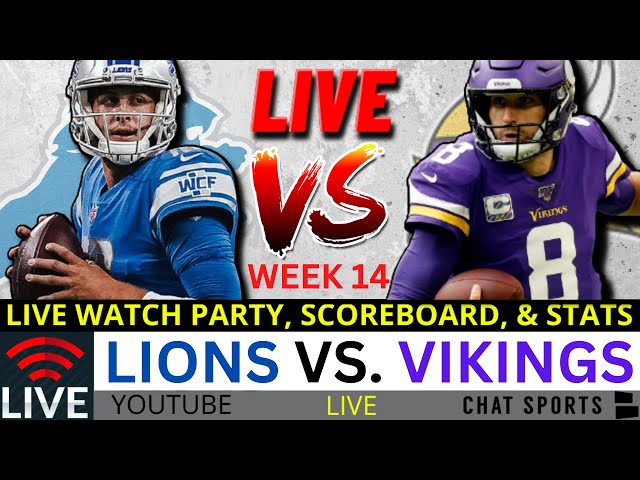 Lions vs. Vikings Live Streaming Scoreboard, Play-By-Play, Game Audio &  Highlights