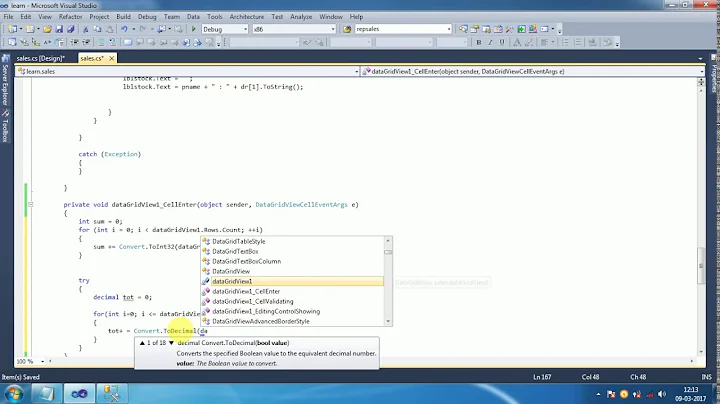 c# tutorial - how to get sum of total data grid view values shown on text box