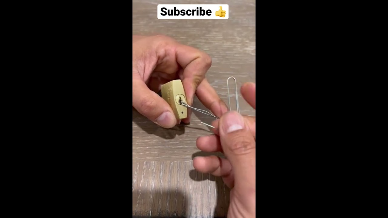 Pick Open A Lock With Paper Clip Shorts