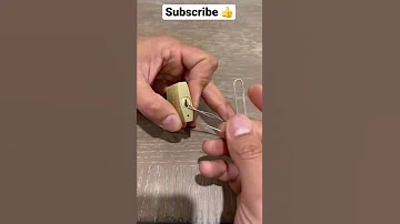 Pick Open A Lock With A Paper Clip Shorts 